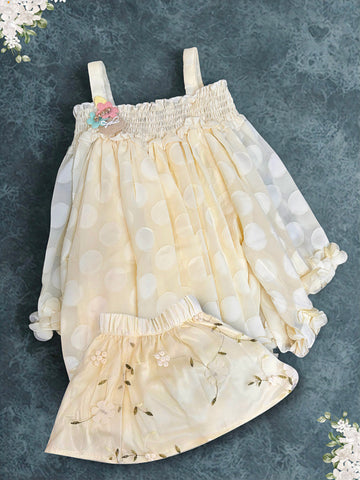 1 Admiral Pastel Yellow Baby Dress