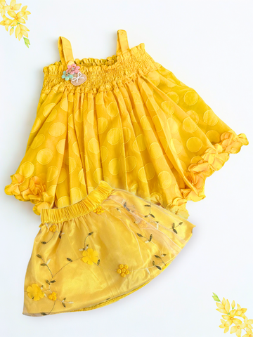 1 Admiral Sunshine Yellow Frill Baby Dress
