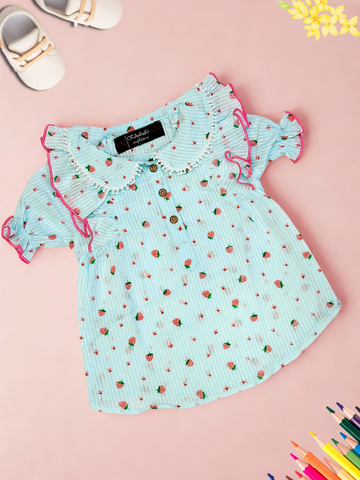 Ruffle Collar Baby Top