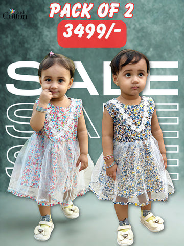Pack Of 2 Tulle Dress (bundle#4)