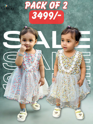 Pack Of 2 Tulle Dress (bundle#5)