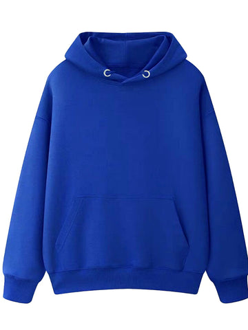 Elegant Blue Unisex Fleece Hoodie