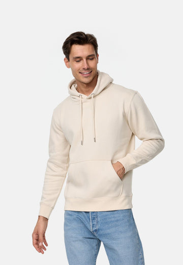 Cream white Unisex Fleece Hoodie