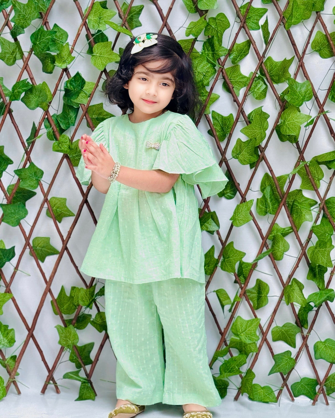 Mint Green Baby Girl Cord Set
