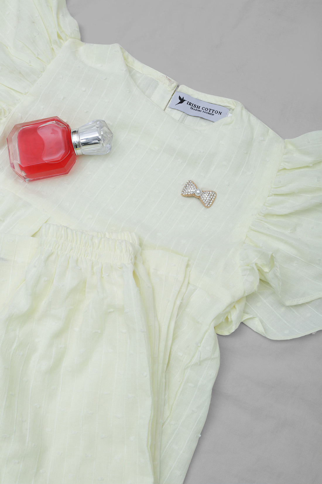 Lemon  Baby Girl Cord Set