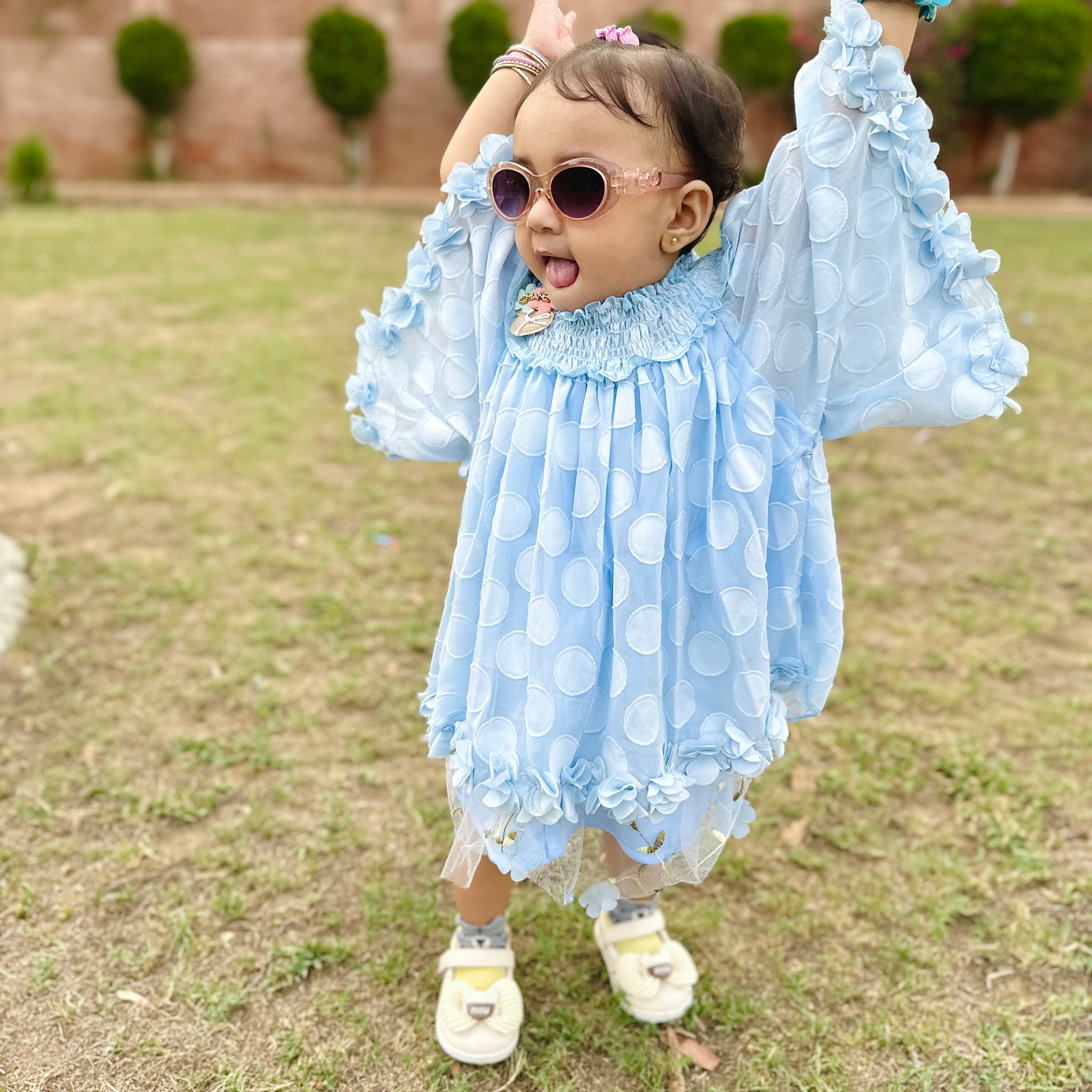 1 Admiral Aqua Blue  Baby Dress