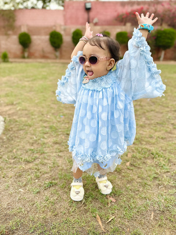 1 Admiral Aqua Blue  Baby Dress